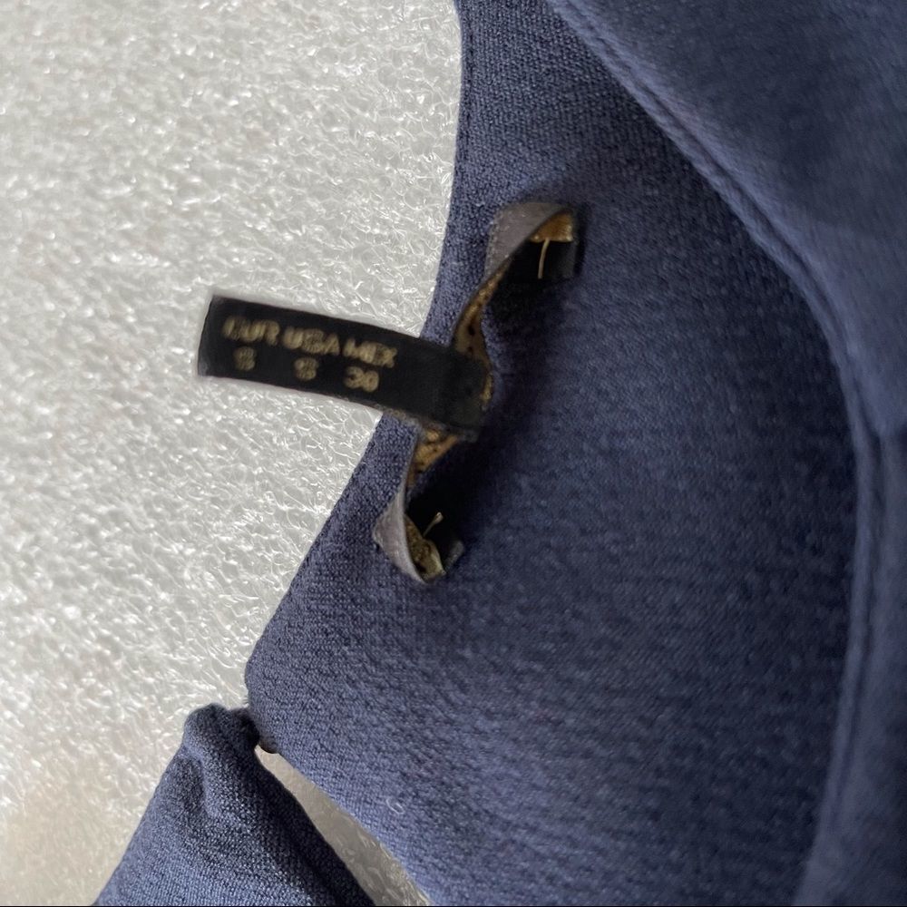 Navy Blue Massimo Dutti sleeveless Shift Dress - Picture 5 of 9
